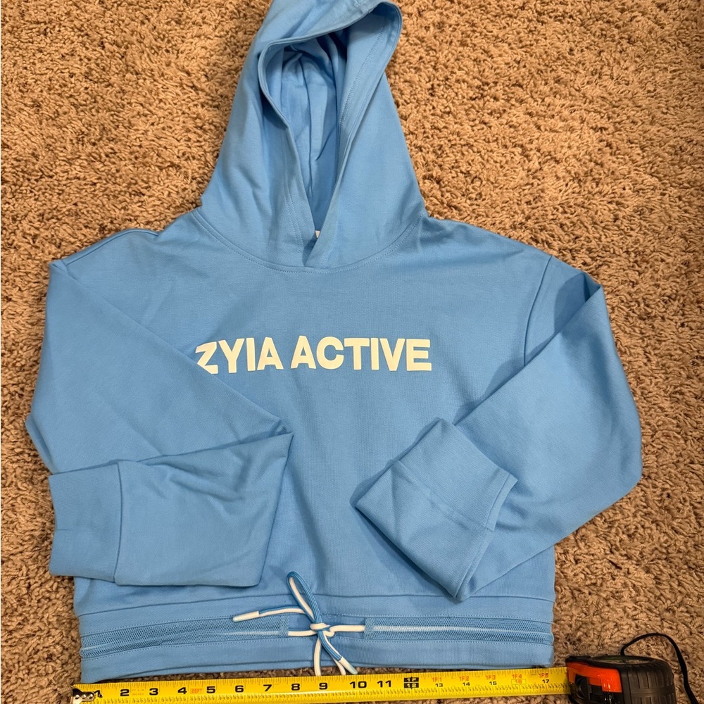 Zyia Active Blue CropHoodie